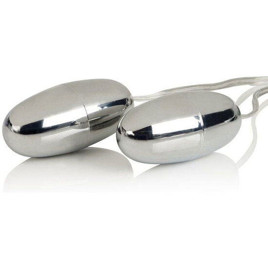 CALEXOTICS Pocket Exotics – Vibrierende Kugeln Duo, silber
