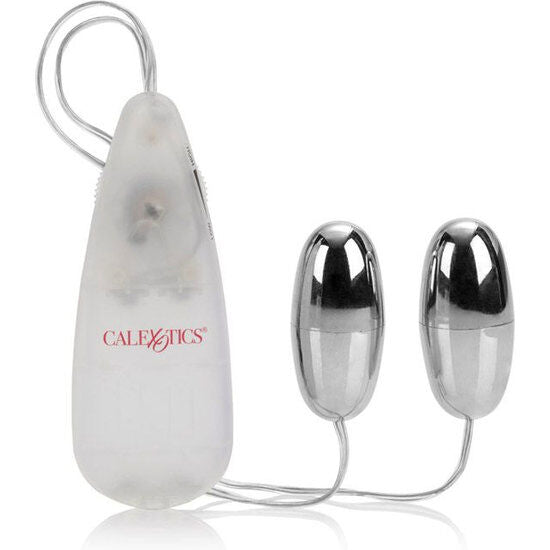CALEXOTICS Pocket Exotics – Vibrierende Kugeln Duo, silber