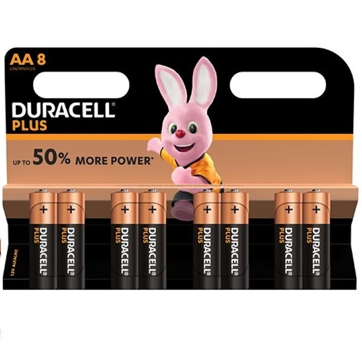 DURACELL – Plus Power pile AA LR6, 8 pièces