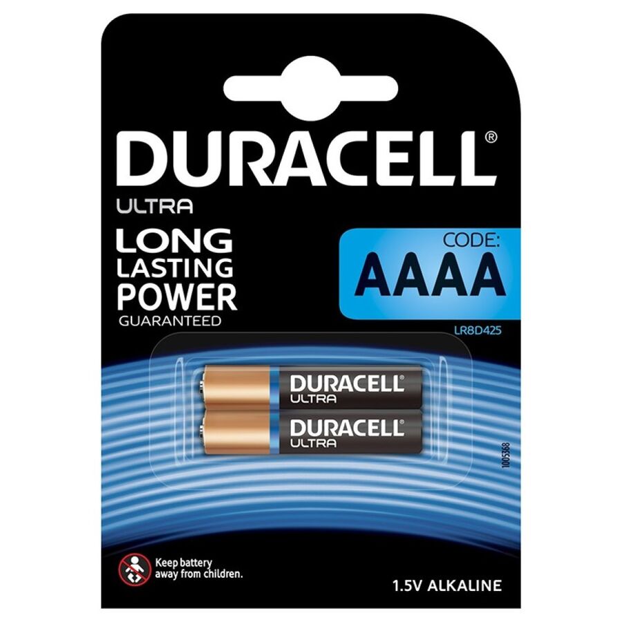 DURACELL – Ultra Power pile alcaline AAAA MX2500, 1,5V, 2 pièces