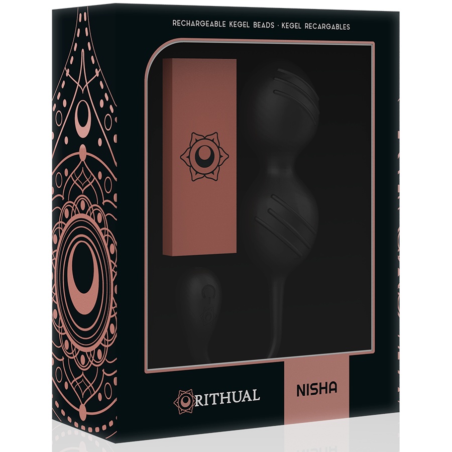 RITHUAL – BALLES DE KEGEL VIBRANTES RECHARGEABLES NISHA NOIRES