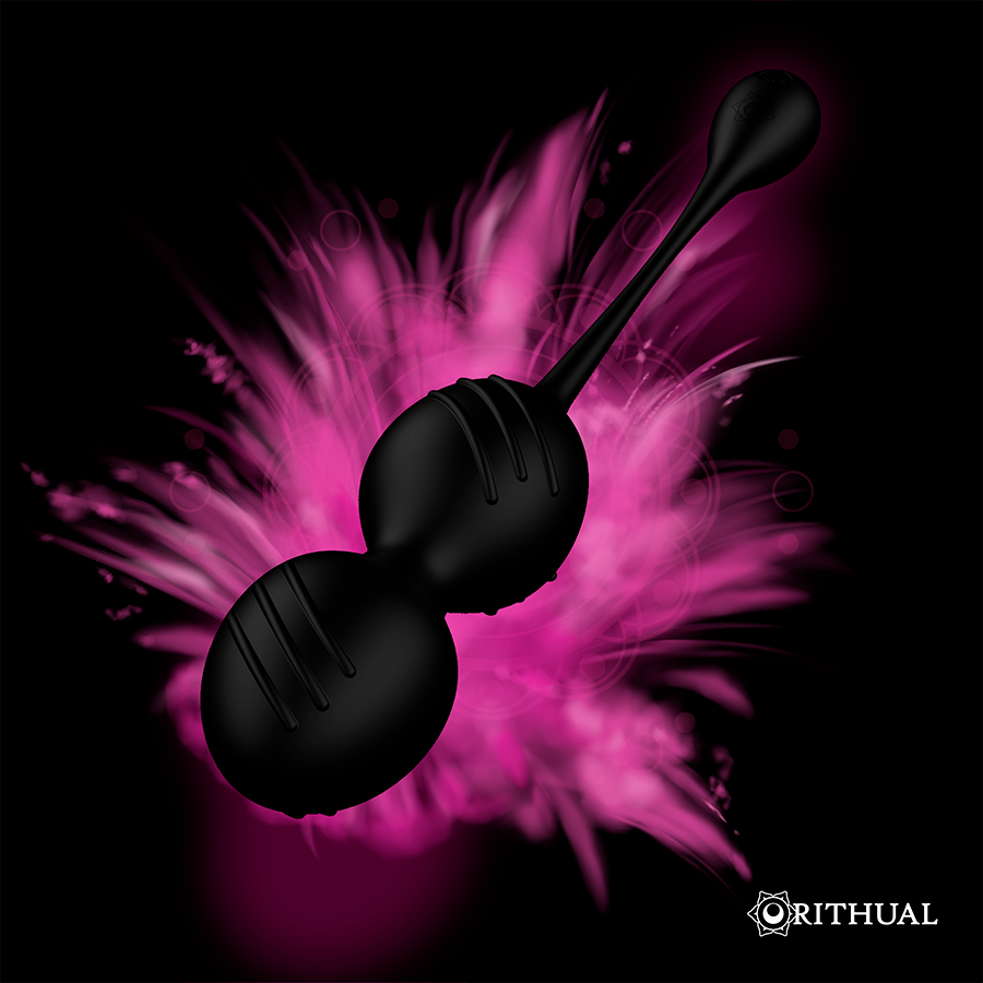 RITHUAL – BALLES DE KEGEL VIBRANTES RECHARGEABLES NISHA NOIRES