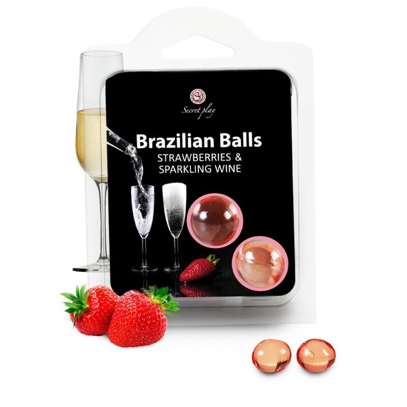 SECRETPLAY – Set di palline brasiliane fragola e champagne