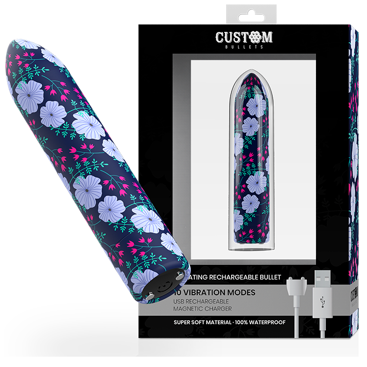 CUSTOM BULLETS – Aufladbarer Bullet-Vibrator Spring, 10 Intensitäten