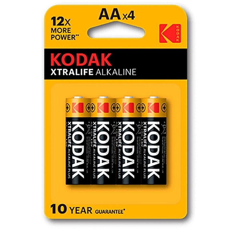Kodak – Xtralife Alkaline AA-Batterien, 4er-Blister