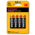 Kodak – Xtralife Alkaline AA-Batterien, 4er-Blister