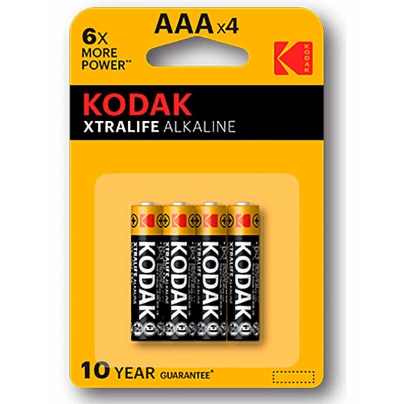 Kodak – Xtralife Alkaline AAA-Batterien, 4er-Blister
