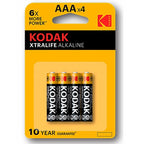 Kodak – Xtralife Alkaline AAA-Batterien, 4er-Blister
