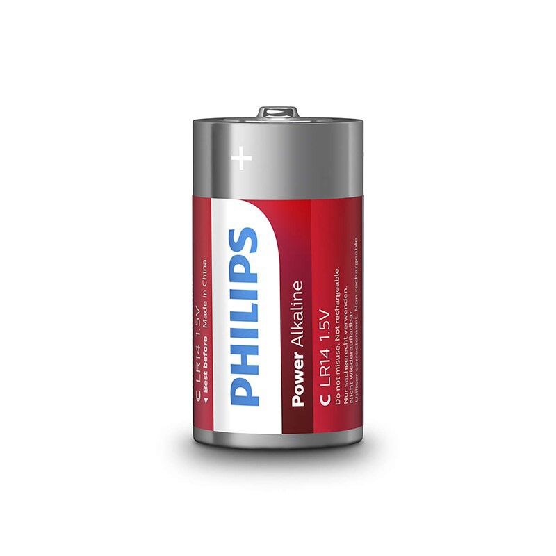 Philips – Power Alkaline pile C LR14, lot de 2