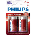 Philips – Power Alkaline Batterie D LR20, 2er-Blister
