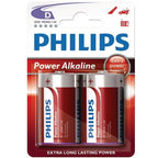 Philips – Power Alkaline Batterie D LR20, 2er-Blister
