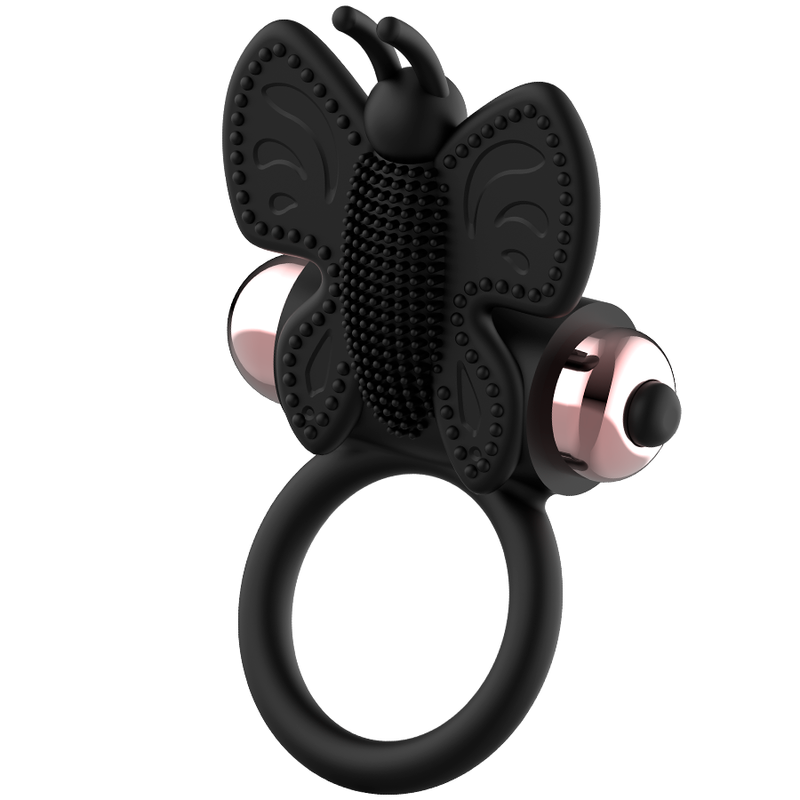 COQUETTE Chic Desire Schmetterling – Vibrationsring, Schwarz/Gold