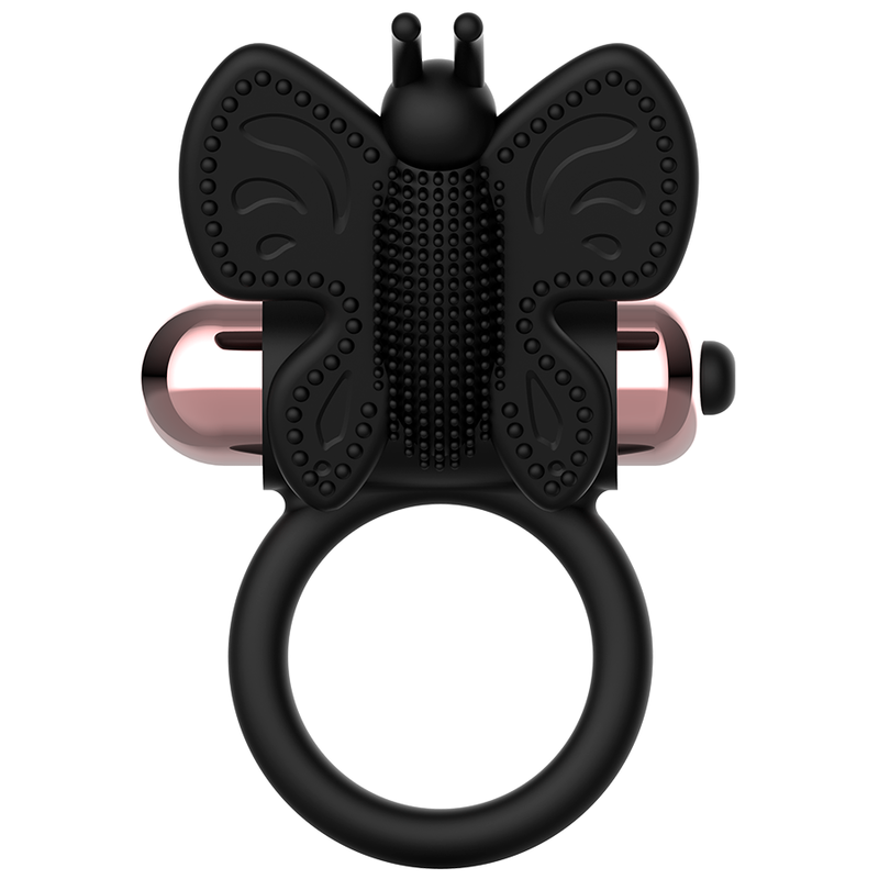 COQUETTE Chic Desire Schmetterling – Vibrationsring, Schwarz/Gold