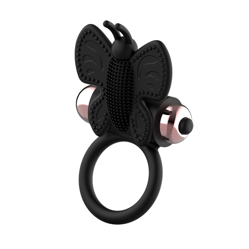 COQUETTE Chic Desire Schmetterling – Vibrationsring, Schwarz/Gold