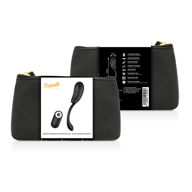 COQUETTE CHIC DESIRE – Vibrating egg remote control rechargeable black/ Gold