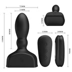 MR PLAY Aufblasbarer Analstecker – mit Fernbedienung, schwarz