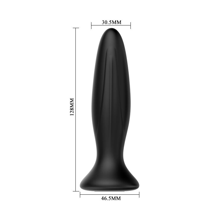 MR PLAY – Rechargeable black vibrator anal plug
