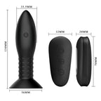 MR PLAY Analstecker mit rotierenden Perlen – inkl. Fernbedienung, schwarz