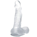 BAILE – Realistischer Dildo mit Saugnapf und Hoden, 16.7 cm, transparent