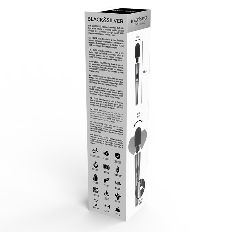 BLACK&SILVER Dexter – Massagestab
