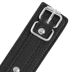 DARKNESS – Black textured leather handcuffs