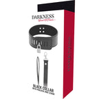 DARKNESS – COLLIER BDSM AVEC SERRURE NOIRE