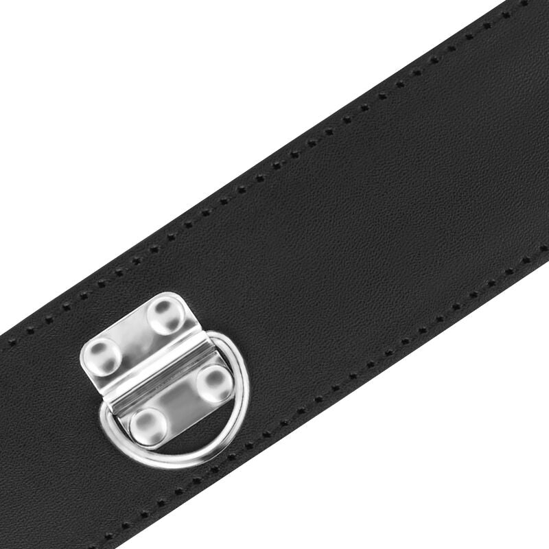 DARKNESS – COLLIER BDSM AVEC SERRURE NOIRE