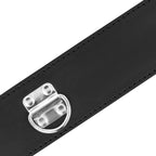 DARKNESS – COLLIER BDSM AVEC SERRURE NOIRE
