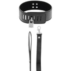 DARKNESS – COLLIER BDSM AVEC SERRURE NOIRE