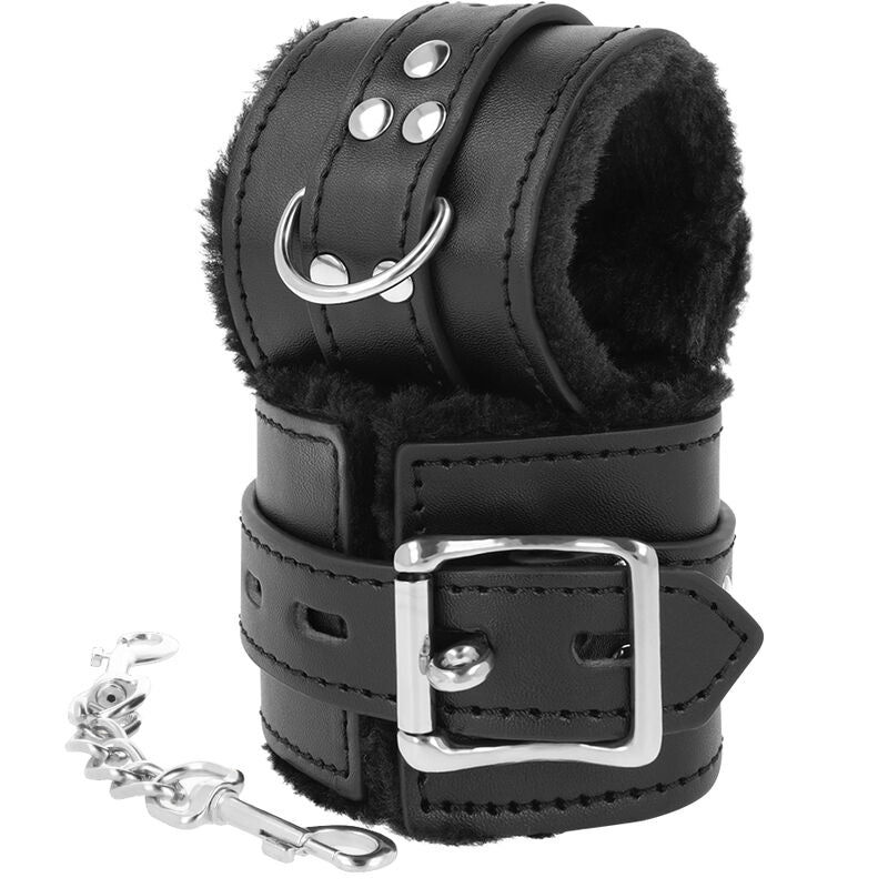 DARKNESS – MENOTTES BDSM DOUBLÉES NOIRES