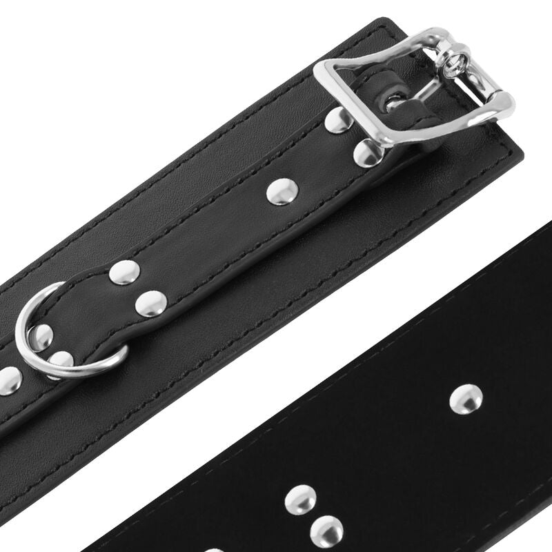 DARKNESS BONDAGE – Handschellen aus schwarzem Kunstleder