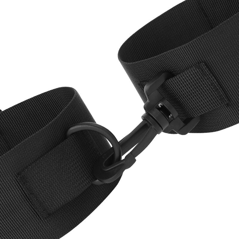 DARKNESS – BLACK NYLON ANKLE CUFFS