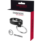 DARKNESS BONDAGE – Metallring für Penis und Hoden, Schwarz