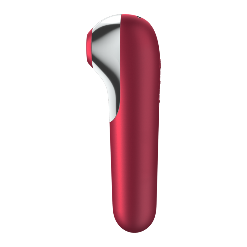 SATISFYER – VIBRATORE E VENTOSA DUAL LOVE CON ARIA PULSATA ROSSO