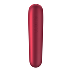 SATISFYER – VIBRATORE E VENTOSA DUAL LOVE CON ARIA PULSATA ROSSO