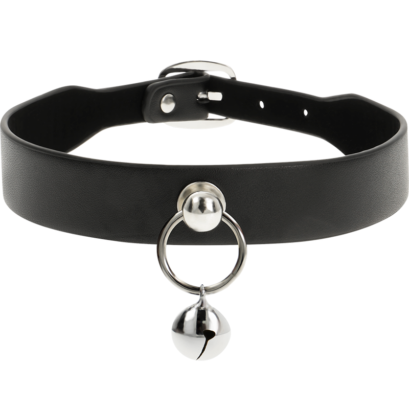 COQUETTE CHIC DESIRE – Vegan leather necklace woman accessory rattle/hoop