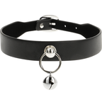 COQUETTE CHIC DESIRE – Vegan leather necklace woman accessory rattle/hoop