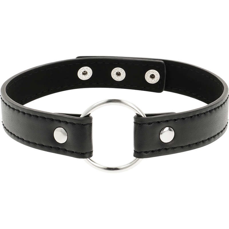 COQUETTE CHIC DESIRE – Fetisch-Halsband aus veganem Leder, 38 cm