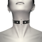 COQUETTE CHIC DESIRE – Fetisch-Halsband aus veganem Leder, 38 cm