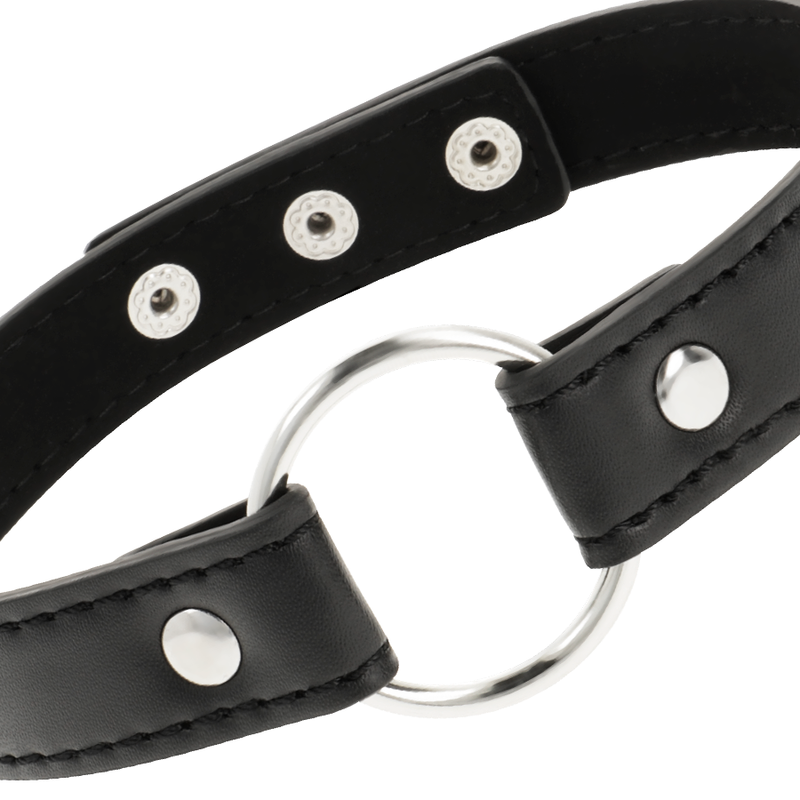COQUETTE CHIC DESIRE – Fetisch-Halsband aus veganem Leder, 38 cm