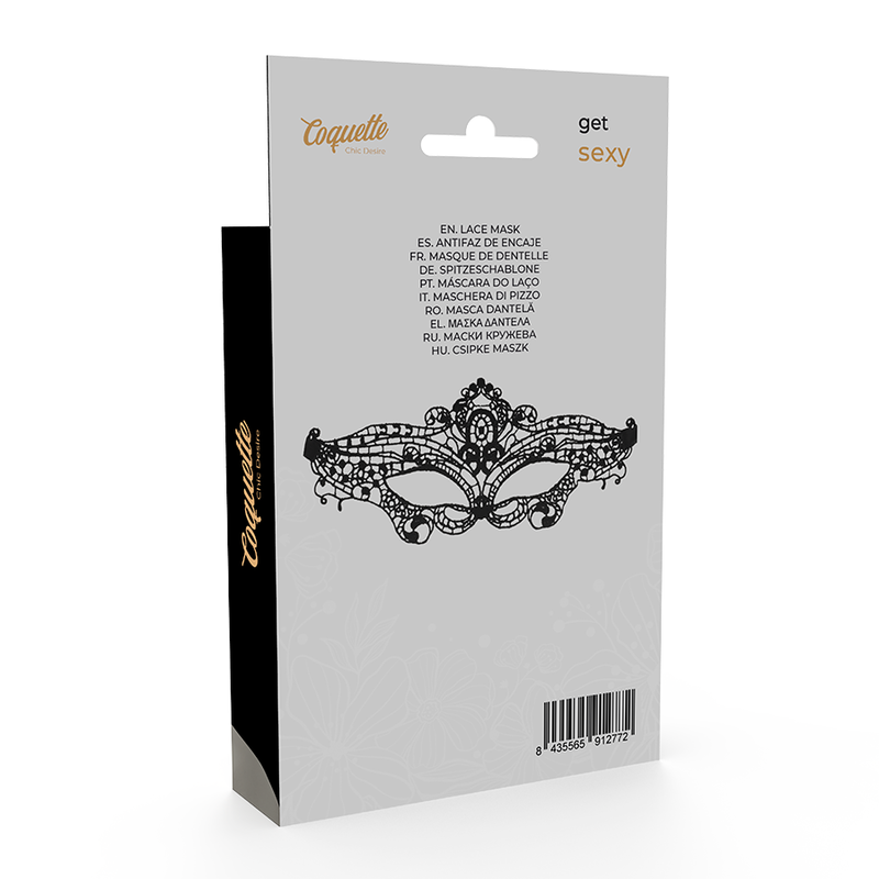 COQUETTE CHIC DESIRE – Feine Spitzen-Augenmaske, Schwarz