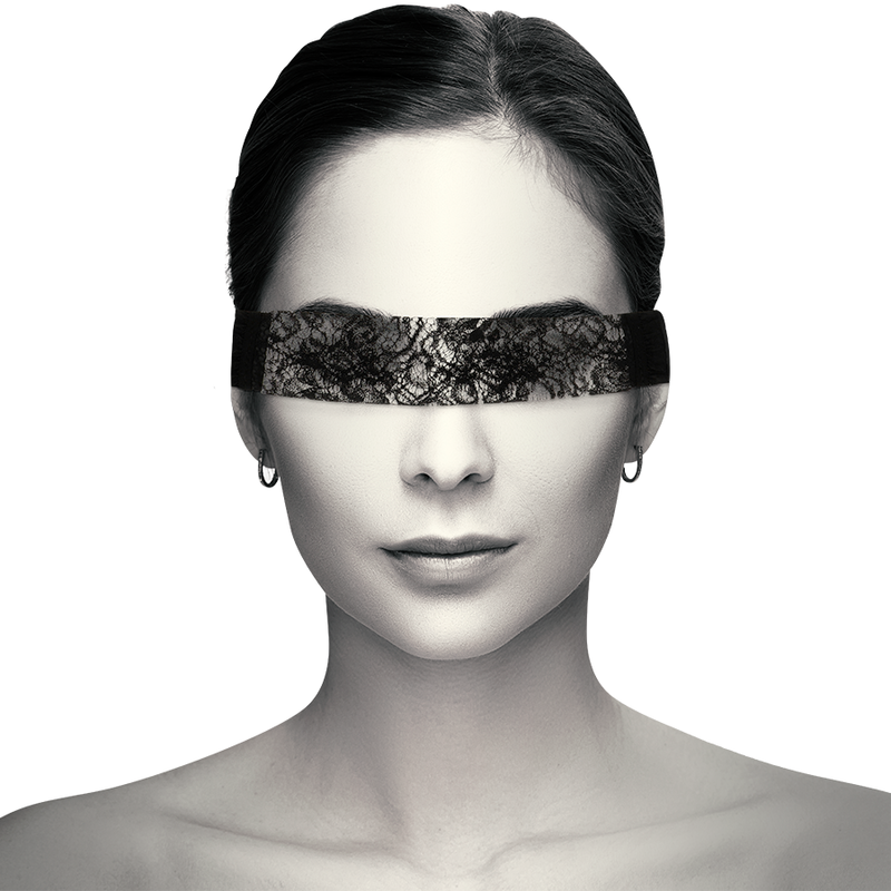 COQUETTE CHIC DESIRE – Maschera in pizzo nero con nastro