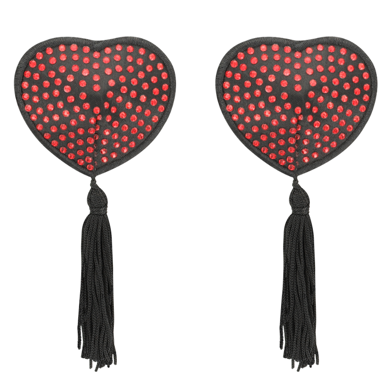 COQUETTE CHIC DESIRE – Nippelabdeckungen, Rot/Schwarz