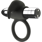 BLACK&SILVER Burton – Wiederaufladbarer Ring mit 10 Vibrationsmodi