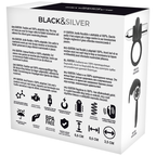 BLACK&SILVER Burton – Wiederaufladbarer Ring mit 10 Vibrationsmodi