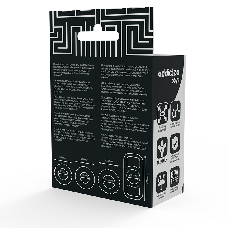 ADDICTED TOYS – Cockring-Set, 4 Stück