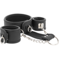 FETISH SUBMISSIVE Halsband & Handschellen-Set – mit Metallgliederkette, Neopren-Futter