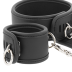 FETISH SUBMISSIVE Halsband & Handschellen-Set – mit Metallgliederkette, Neopren-Futter