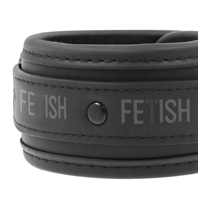 FETISH SUBMISSIVE Halsband & Handschellen-Set – mit Immobilisierungskette, Neopren-Futter