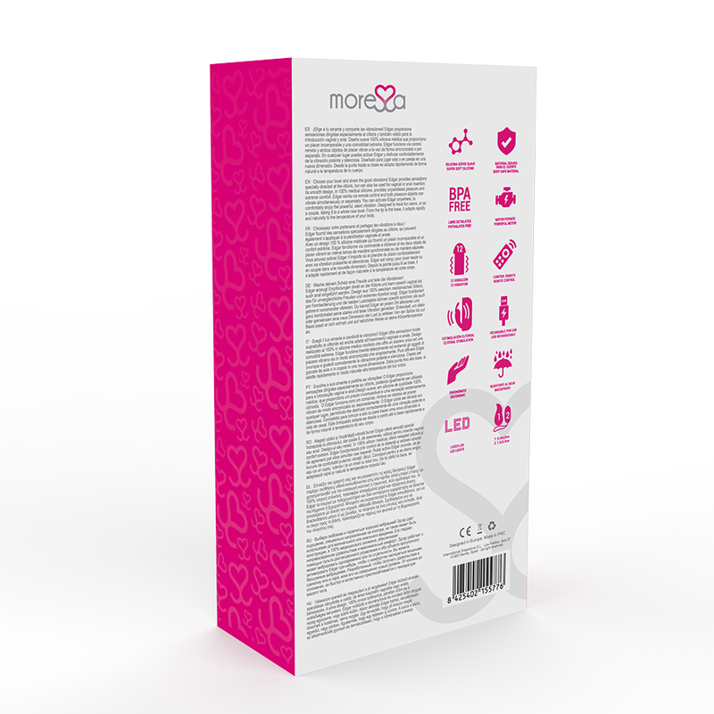 MORESSA Edgar – Vibrator mit Ei und Fernbedienung, Premium-Silikon